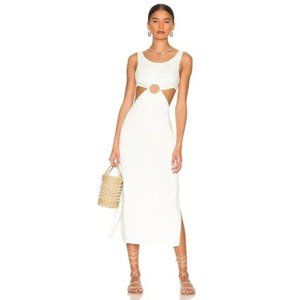 NWT SOLID & STRIPED THE BAILEY DRESS, WHITE, SMALL